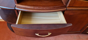 Sestava modulárních skříněk, obývací stěna masiv/dřevotříska - 8