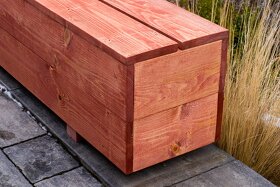 Dřevěné truhlíky na terasu - mahagon (PV) - 8