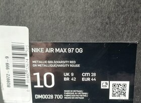 Nike air max 97 OG Metallic Gold 44 - 8