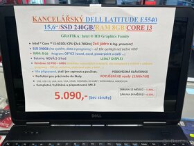 DELL LATITUDE E5540 15,6"/CORE I3/SSD 240GB/RAM8GB - 8