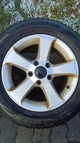 ALU kola VW 5x112 195/65 R15, zimní pneu Goodyear - 8