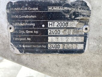 Přívesný vozík Humbaur HT 2000 - 8