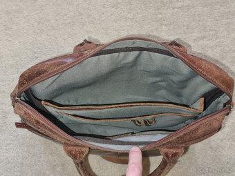 Kožená pánská taška (brašna) nejen na notebook - 8