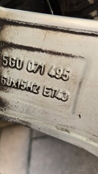 Alu kola 5x112 Golf 7 Zimní 195/65/R15 - 8