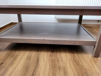 Konferenční stolek Hemnes IKEA šedobéžový - 8