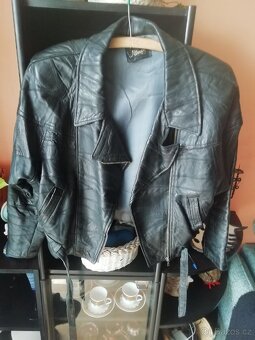 Kožená značková bunda z Itálie, Mirage, M - 8