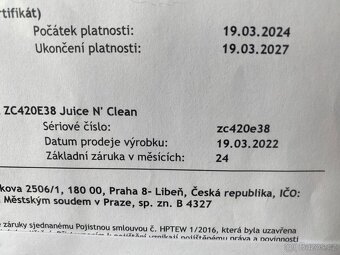 Odšťavňovač TEFAL Juice N’ Clean - 8