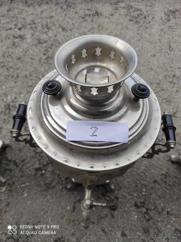 Samovary ruské čtyři kusy různé ceny za kus - 8