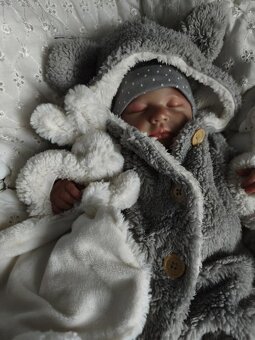 Huňatý kabátek s oušky - 8