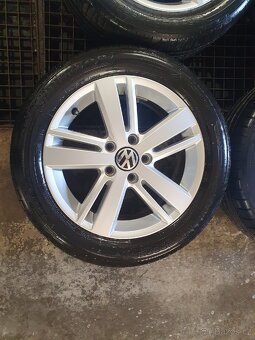 Originální kompletní kola VW 5x112 r16 pneu 205/55 r16 - 8