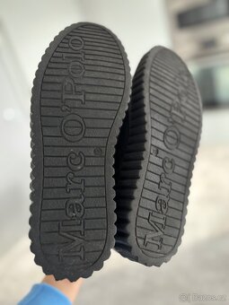 Kotníčkové kožené boty Marc O'Polo - 8