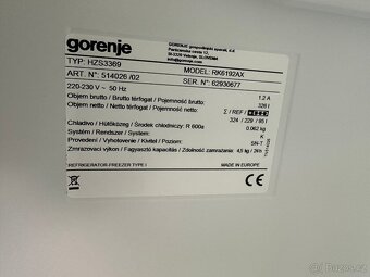 Lednice s mrazákem Gorenje (139) - 8