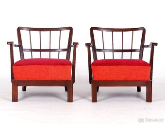 [ 4271 Zrenovovaná originální křesla THONET, 2 ks - 8