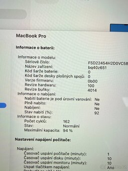MacBook PRO 16” M1 PRO/32 GB RAM/1 TB SSD/94% - 8
