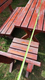 Prodáme set zahradního nábytku stůl, 2 židle, 2 lavice - 8