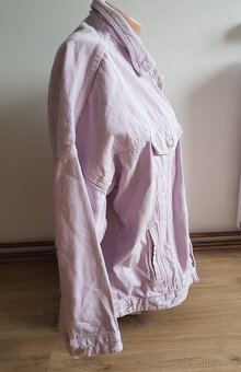 Světle fialová riflová bunda ZARA vel. M/L - 8
