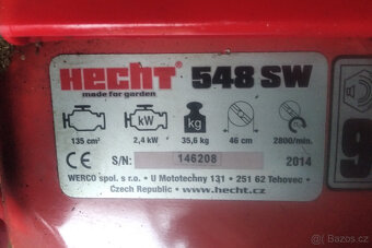 Sekačka s pojezdem - HECHT 548 SW - 8