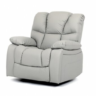 Béžové relaxační křeslo TV-4075 z ekokůže - 8