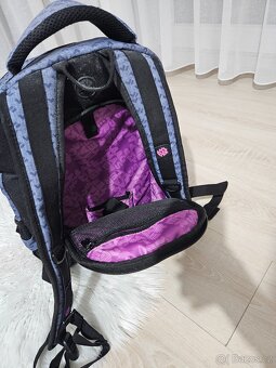 Studentský batoh dívčí bagmasters digital blue pin - 8