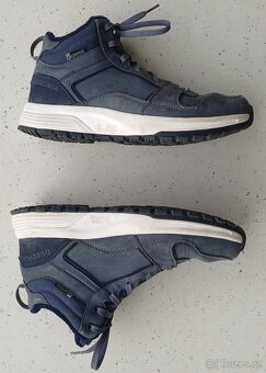 Dětské zimní turistické nepromokavé kožené boty velikost 39 - 8