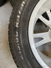 Alu sada Audi Vw 5x112 + zimni 215/60/17 - 8