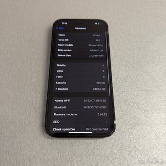 iPhone 14 Pro 256GB, pěkný stav, 12 měsíců záruka - 8