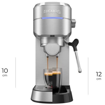 Pákový kávovar Siguro EM-K420SS Barista, záruka - 8