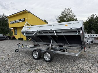 Přívěsný vozík 354x185cm,hydraulicky sklopný 3-strany,3500kg - 8