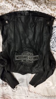 Harley Davidson dámská reflexní kožená bunda vel..S - 8