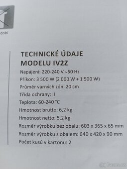 Indukční dvouplotýnkový vařič - 8