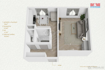 Prodej bytu 1+1, 37 m², Karlovy Vary, ul. Krymská - 8