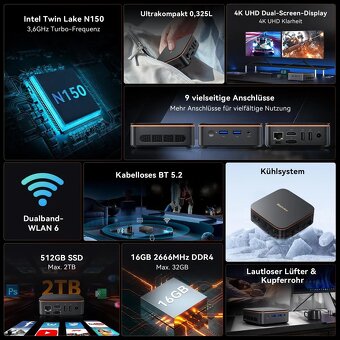 Mini PC, procesor Intel, 512 GB - 8