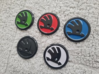 ŠKODA LOGO do volantu 43mm CHROM / 46mm FAREBNE. - 8