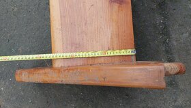 Dřevěný schod z masivu, schodnice, stupínek - 8