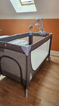 Kinderkraft cestovní postýlka s příslušenstvím Joy Blue - 8