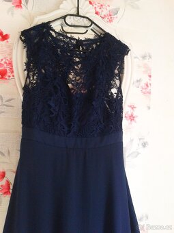 Nádherné dlouhé společenské šaty 40/42 - 8