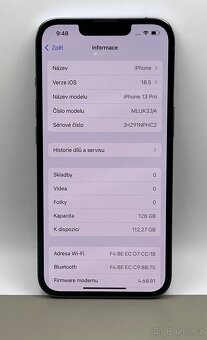 iPhone 13 Pro 128GB Sky Blue, 100% Baterie - 8