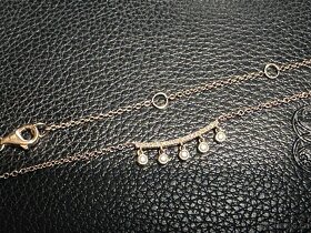 Briliantový náhrdelník z růžového zlata 585 (GOLD 14K) - 8