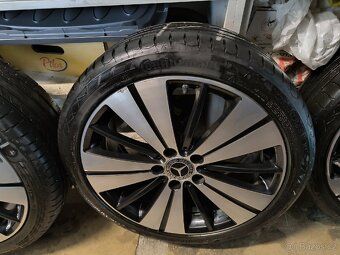 ALU kola Mercedes B 5x112 r18 Originál, pneu 5mm+TPMS - 8