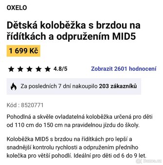 Dětská koloběžka Decathlon Oxelo MID5 - 8