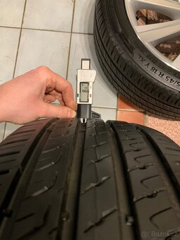 Alu kola Škoda R18 5X112 LETNÍ PNEU 225/45 R18 100% VZORKU - 8