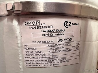 Lázeňská kamna OPOP LK 100 - 8