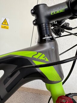 CUBE REACTION 27,5 lehčené 11,85Kg, CARBON, TOP STAV - 8