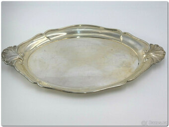 Nádherný kávový a čajový servis, stříbro 800, půlměsíc a kor - 8