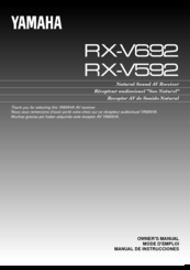 Yamaha RX-V592RDS 5.1. AV Receiver, DO, návod - 8