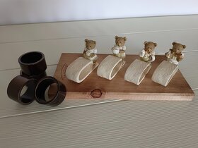 Luxusní kroužky na ubrousky s medvídky - 8