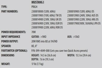 Zesilovač Fender Mustang I - 8