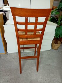 Prodám 2 x hezké velké barové židle z masivu - 8