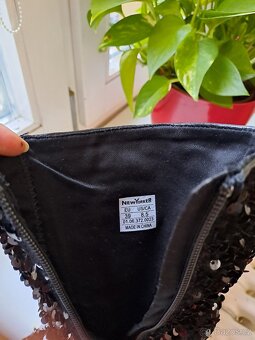 Černé flitrové kotníkové boty vel 39 jehlovém podpatku - 8