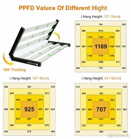 480W LED bar, full spectrum, UV, IR, 1x použito, jako nové - 8